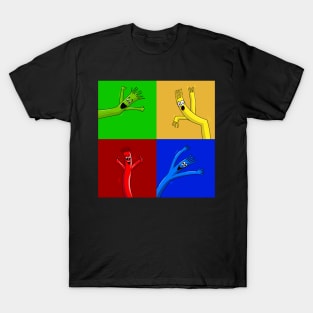 Wacky Waving Inflatable Arm Flailing Tube Man Pop Art Portrait T-Shirt